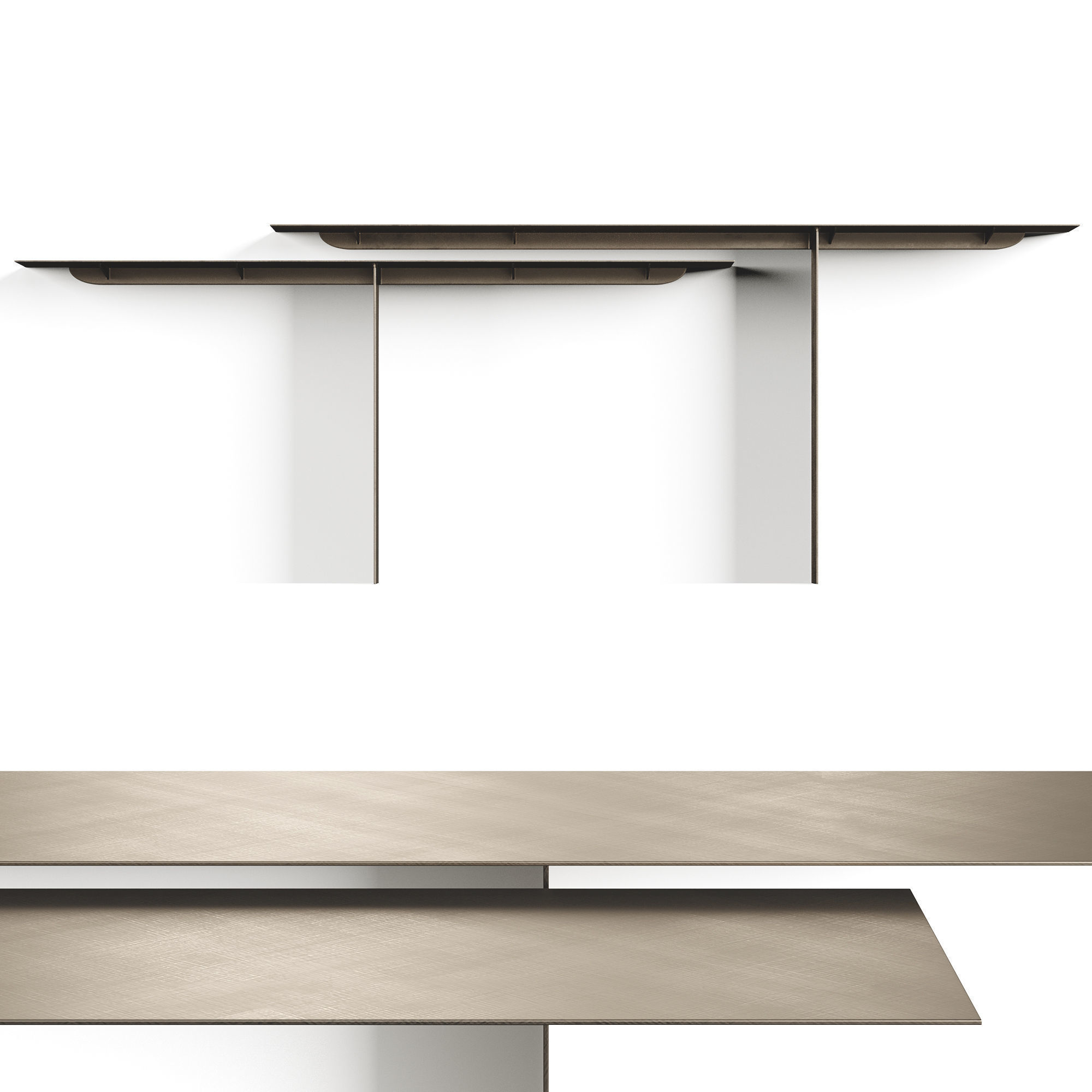 Cattelan Tee Console Low-poly 3D model_1