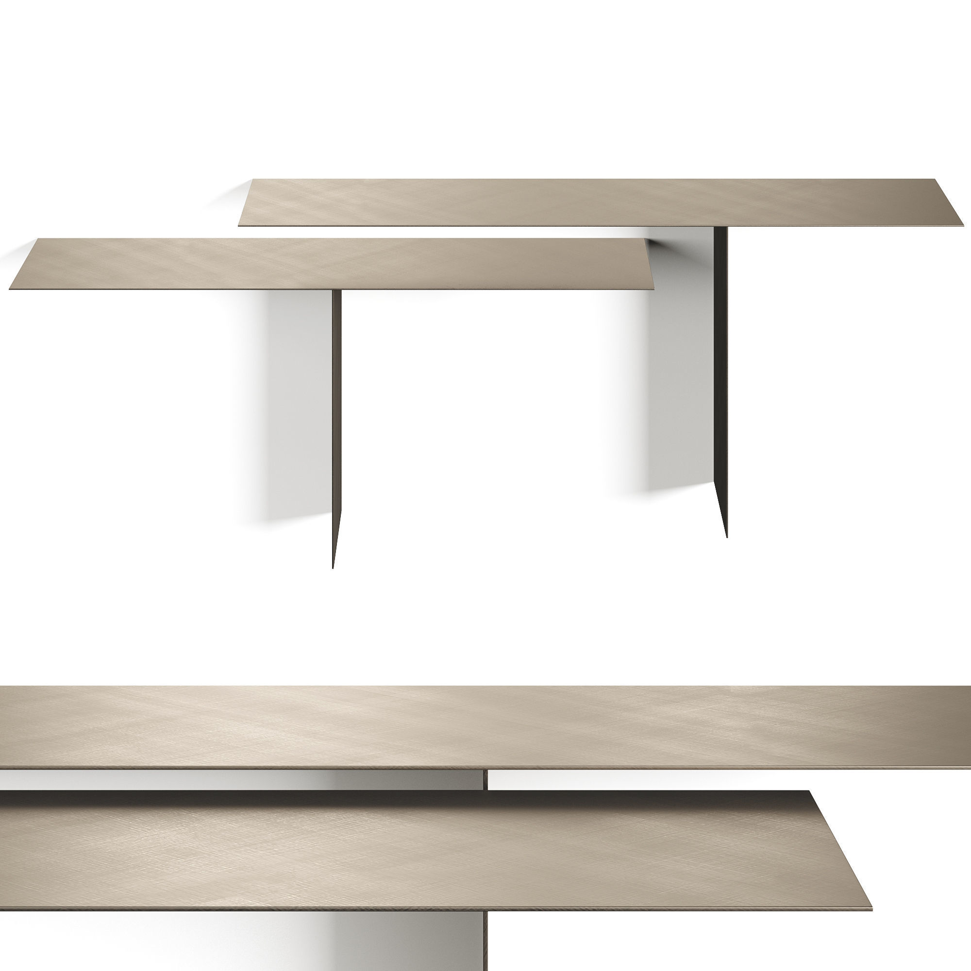 Cattelan Tee Console Low-poly 3D model_2