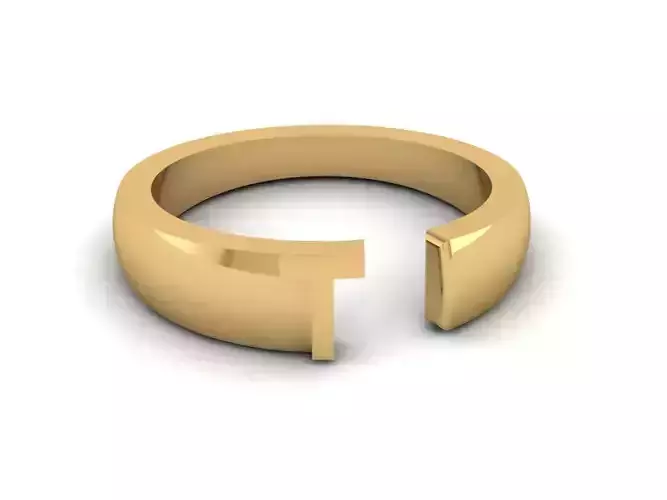 Jewelry Alphabet Ring T