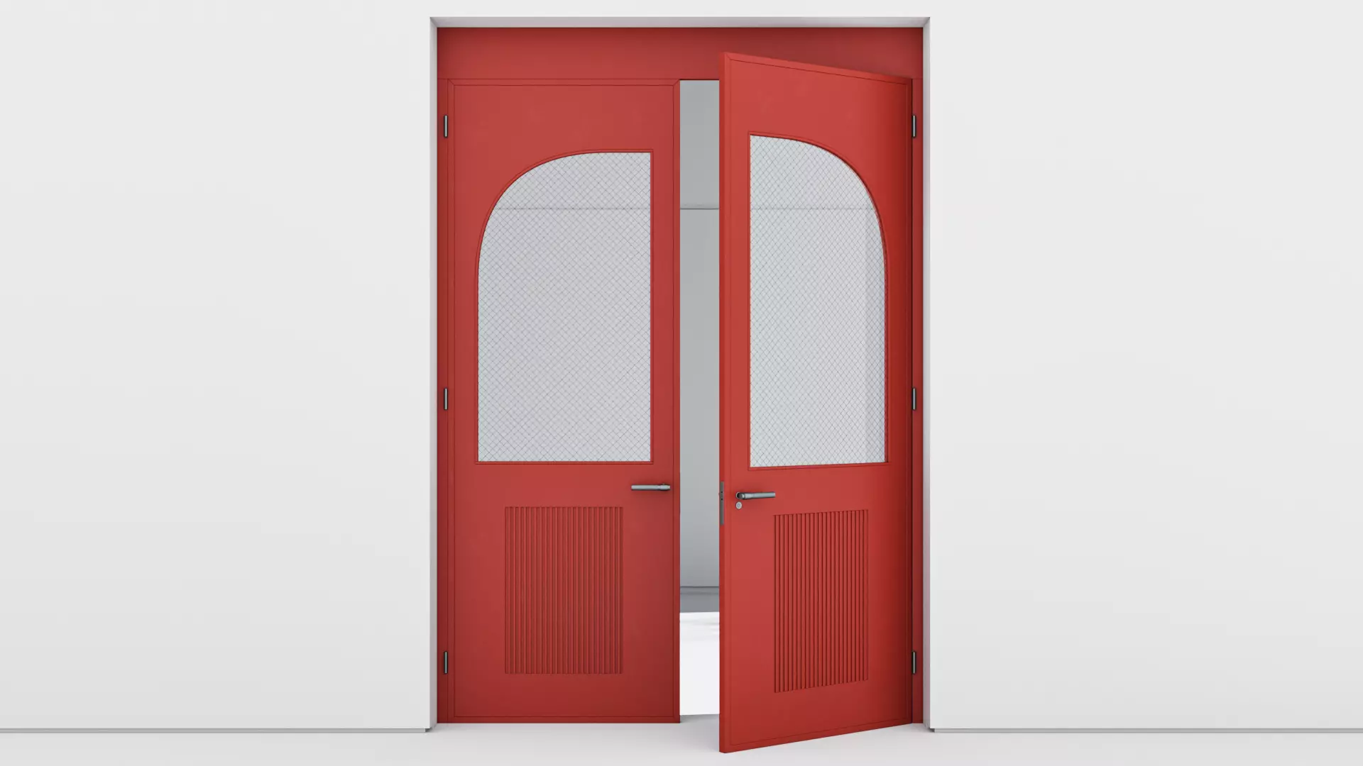 Aluminium door 335 3D model_0