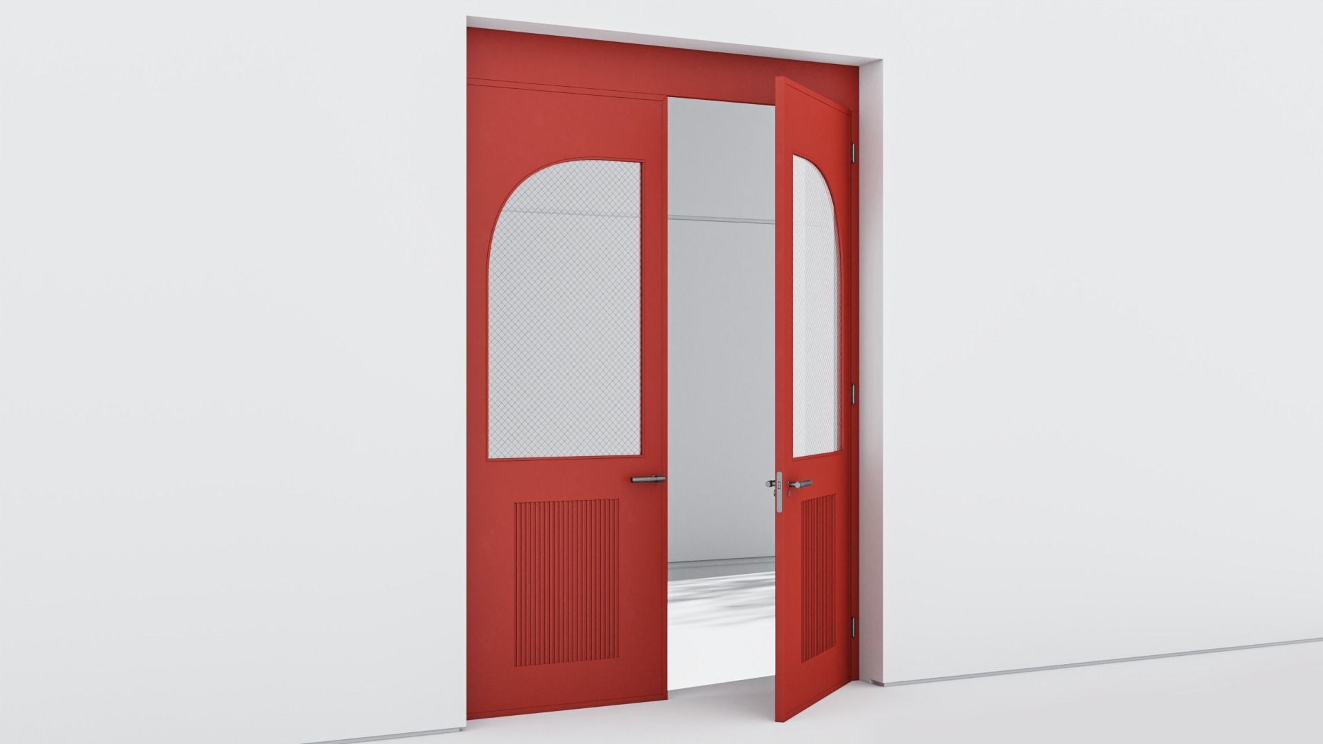 Aluminium door 335 3D model_3