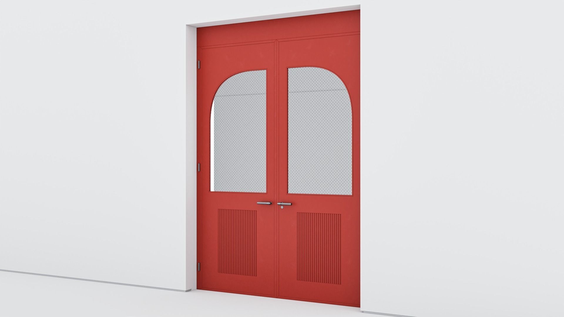 Aluminium door 335 3D model_2