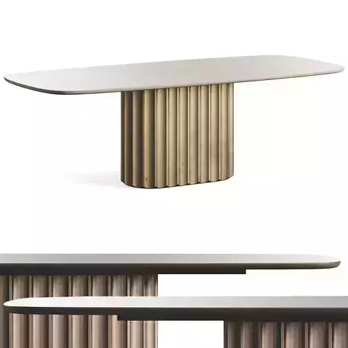 Bonaldo Dorian Dinner Table Low-poly 3D model