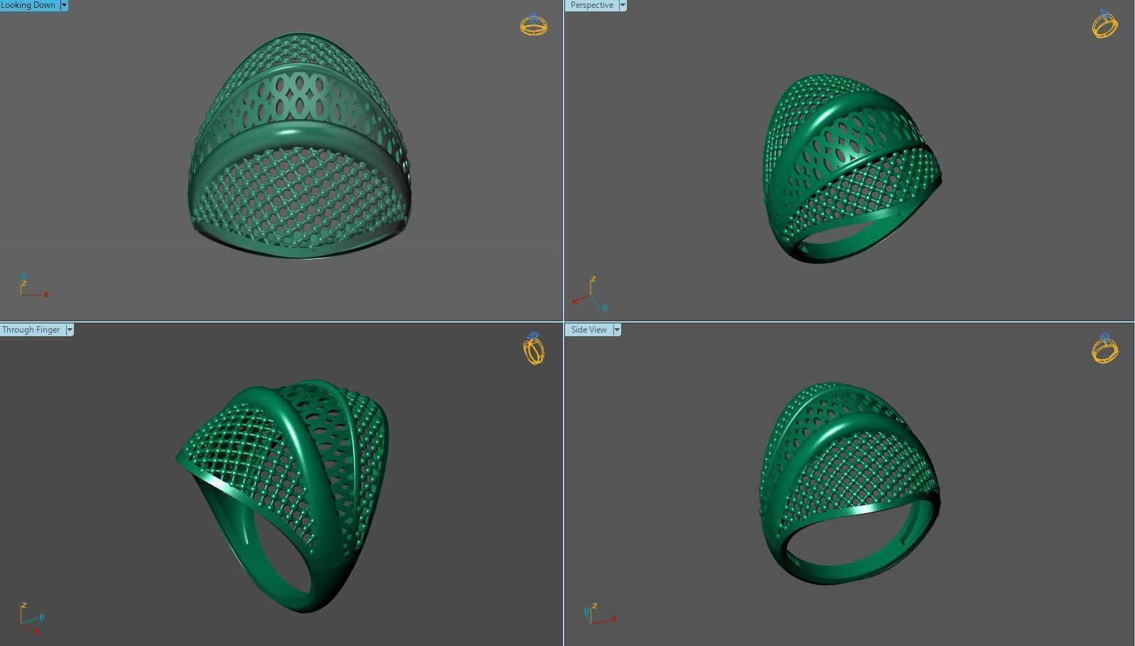 Plain Ring Women Ready STL 3DM Models Womens Rings 3D models 3D print model_6