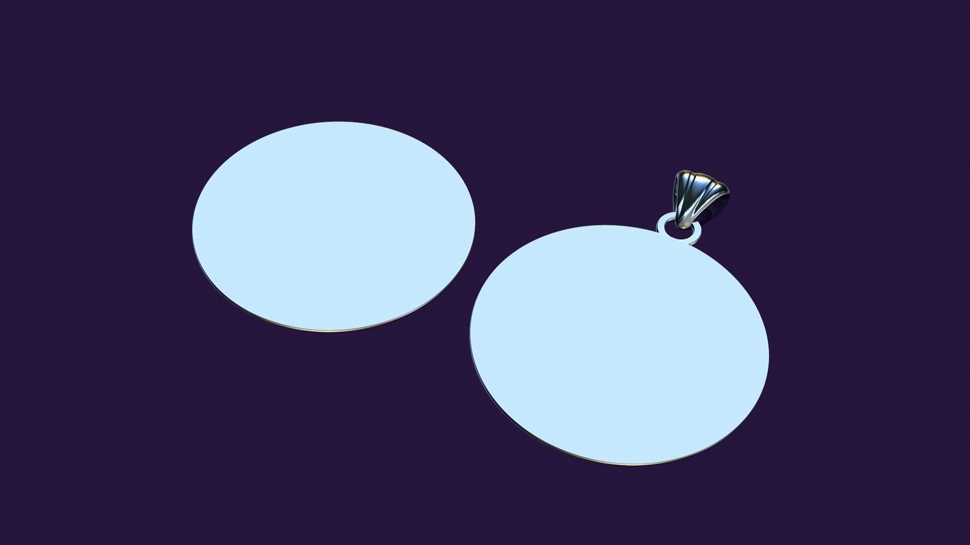 SUNFLOWER medallion for casting 3D print model_17