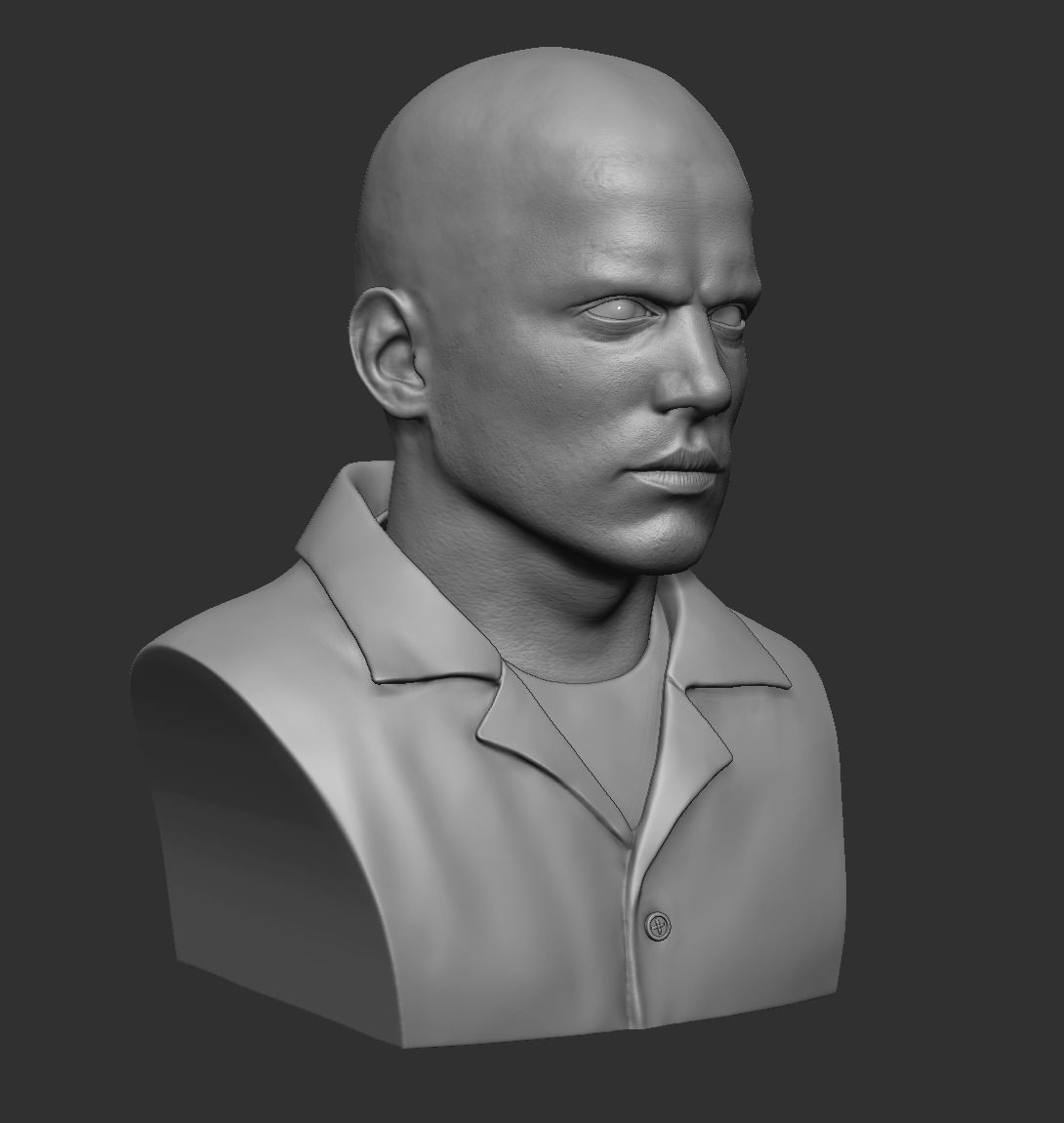 Michael Scofield Bust  3D print model_6