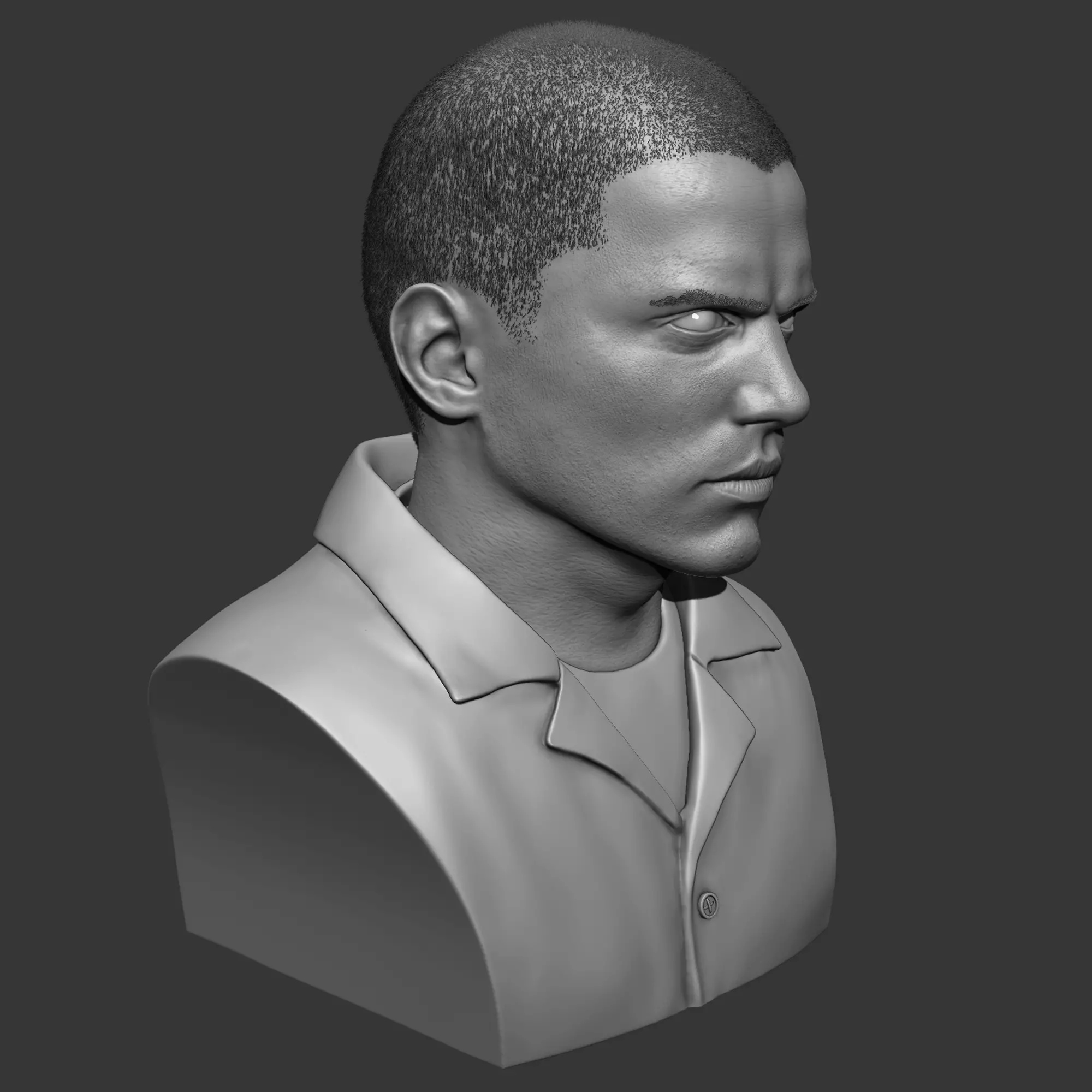 Michael Scofield Bust  3D print model_0
