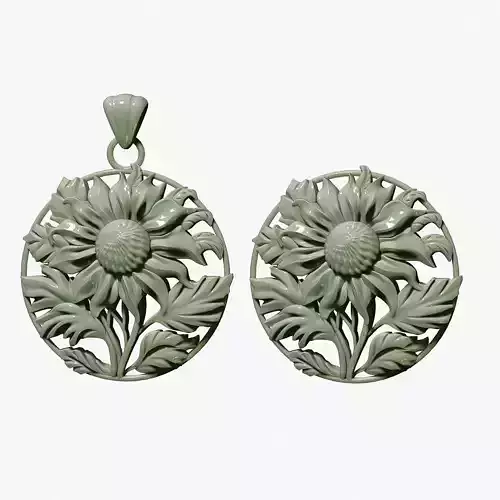 SUNFLOWER pendant for casting