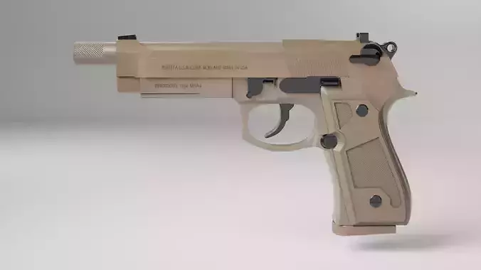 Beretta M9A4 Lowpoly