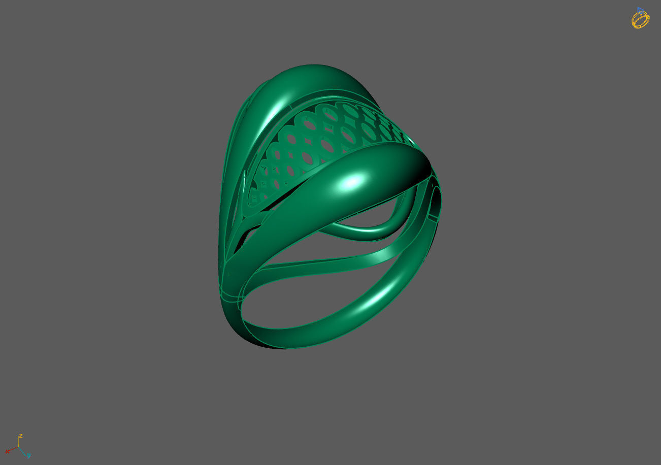 Plain Ring Women Ready STL 3DM Models Womens Rings 3D models 3D print model_4