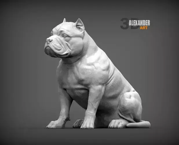 American Bully 3D print model