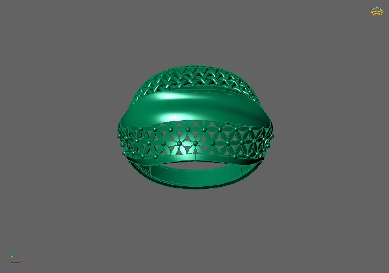 Plain Ring Women Ready STL 3DM Models Womens Rings 3D models 3D print model_2