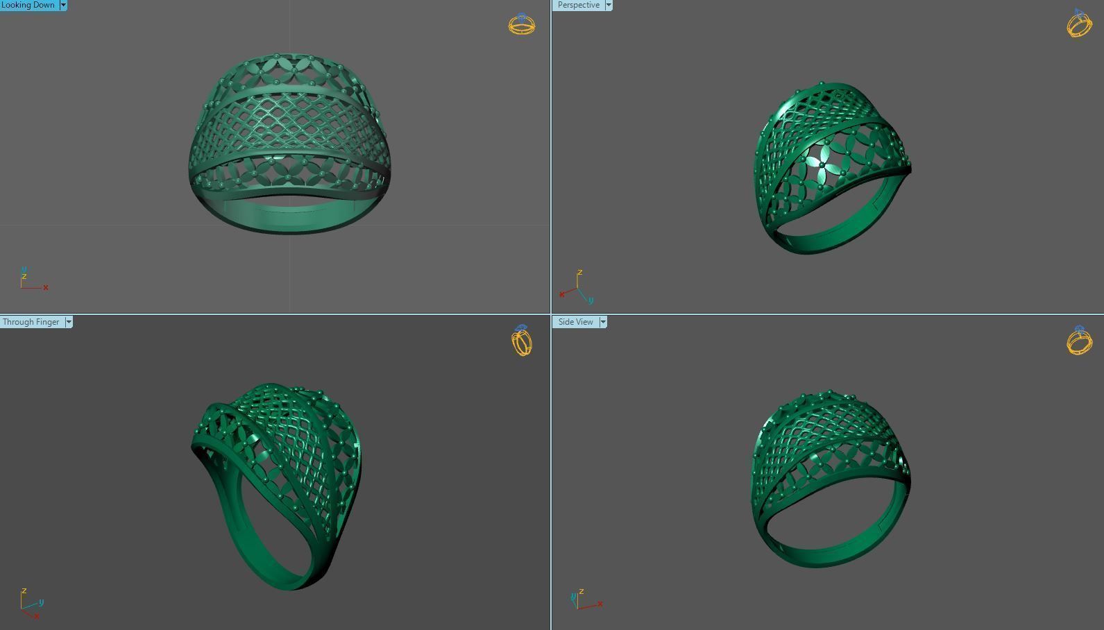 Plain Ring Women Ready STL 3DM Models Womens Rings 3D models 3D print model_6