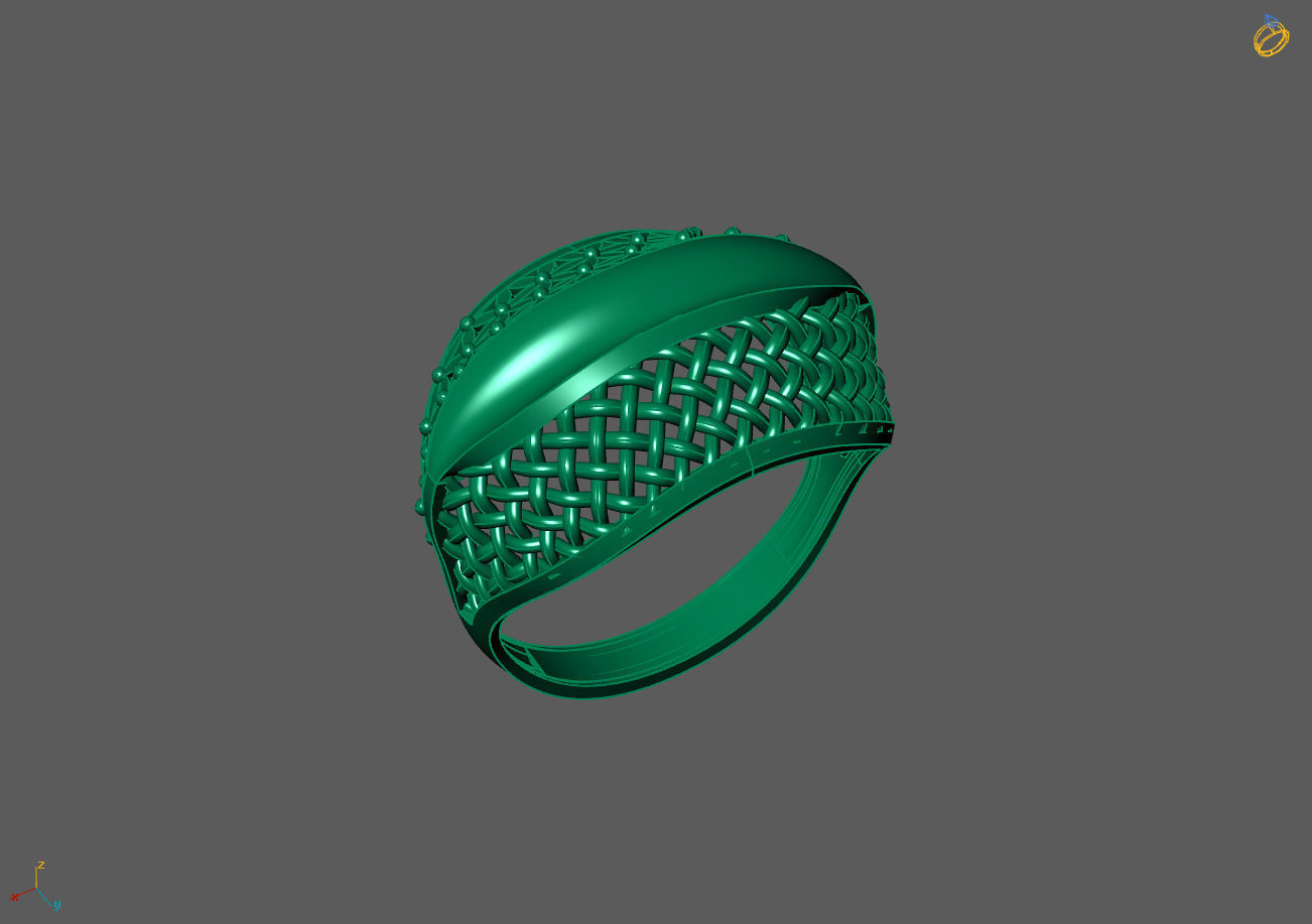 Plain Ring Women Ready STL 3DM Models Womens Rings 3D models 3D print model_1
