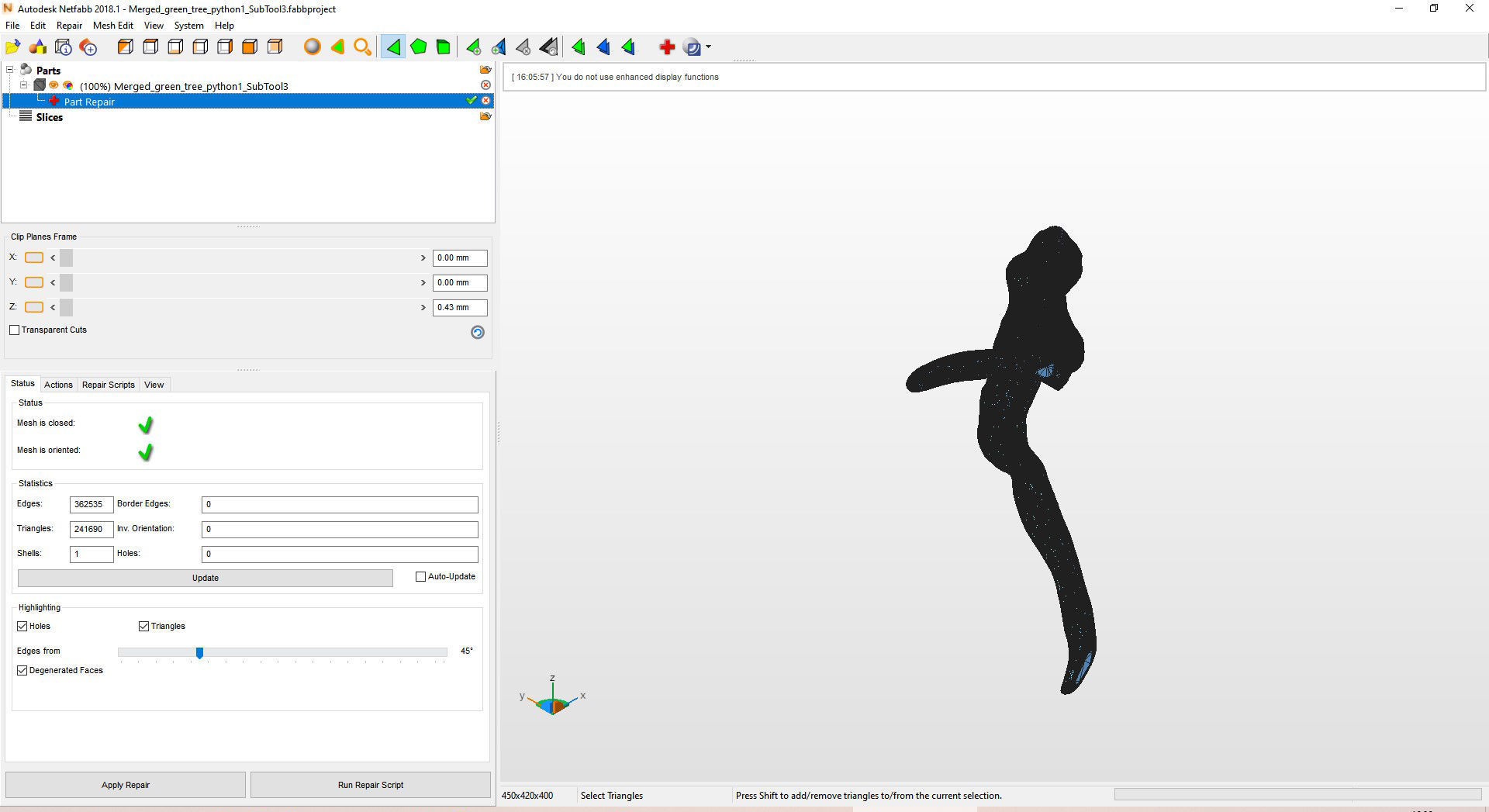Green tree python  3D print model_16