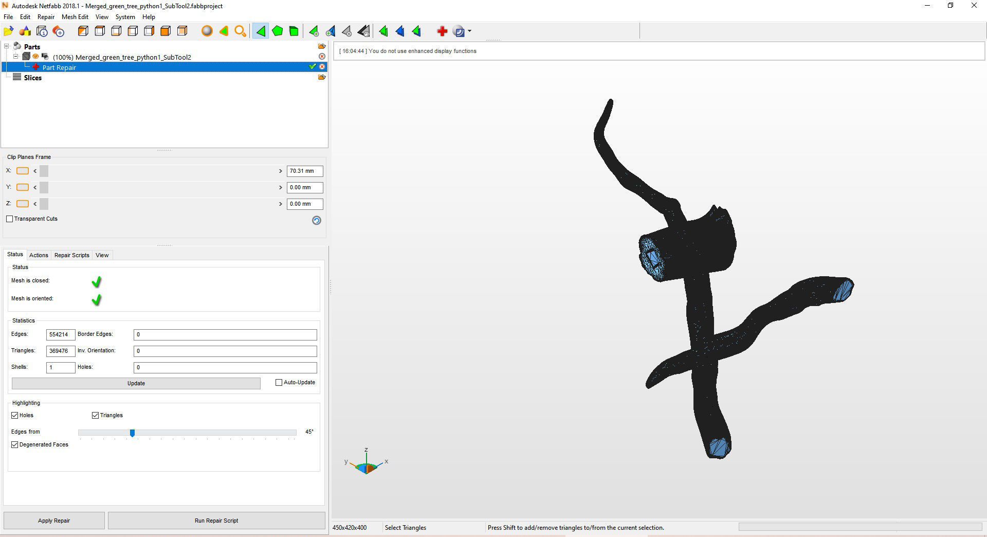 Green tree python  3D print model_15