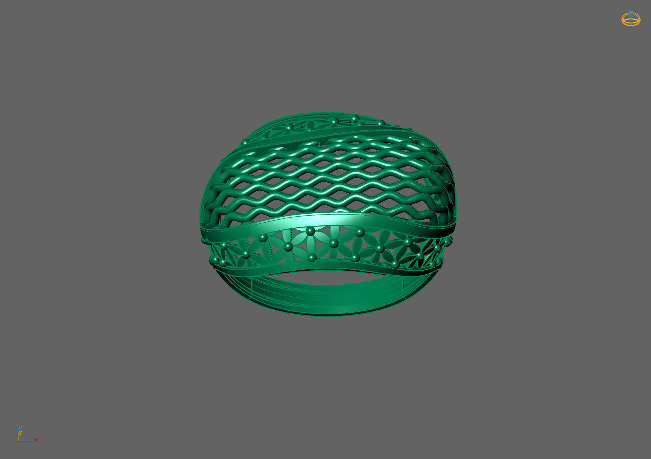 Plain Ring Women Ready STL 3DM Models Womens Rings 3D models 3D print model_2