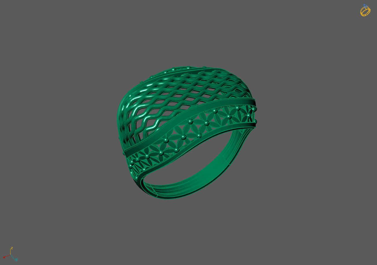 Plain Ring Women Ready STL 3DM Models Womens Rings 3D models 3D print model_1
