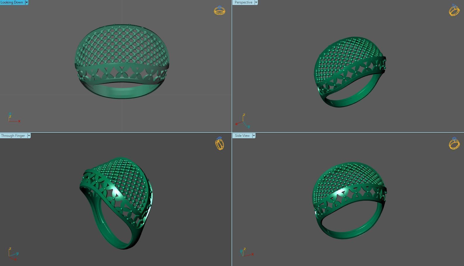 Plain Ring Women Ready STL 3DM Models Womens Rings 3D models 3D print model_6