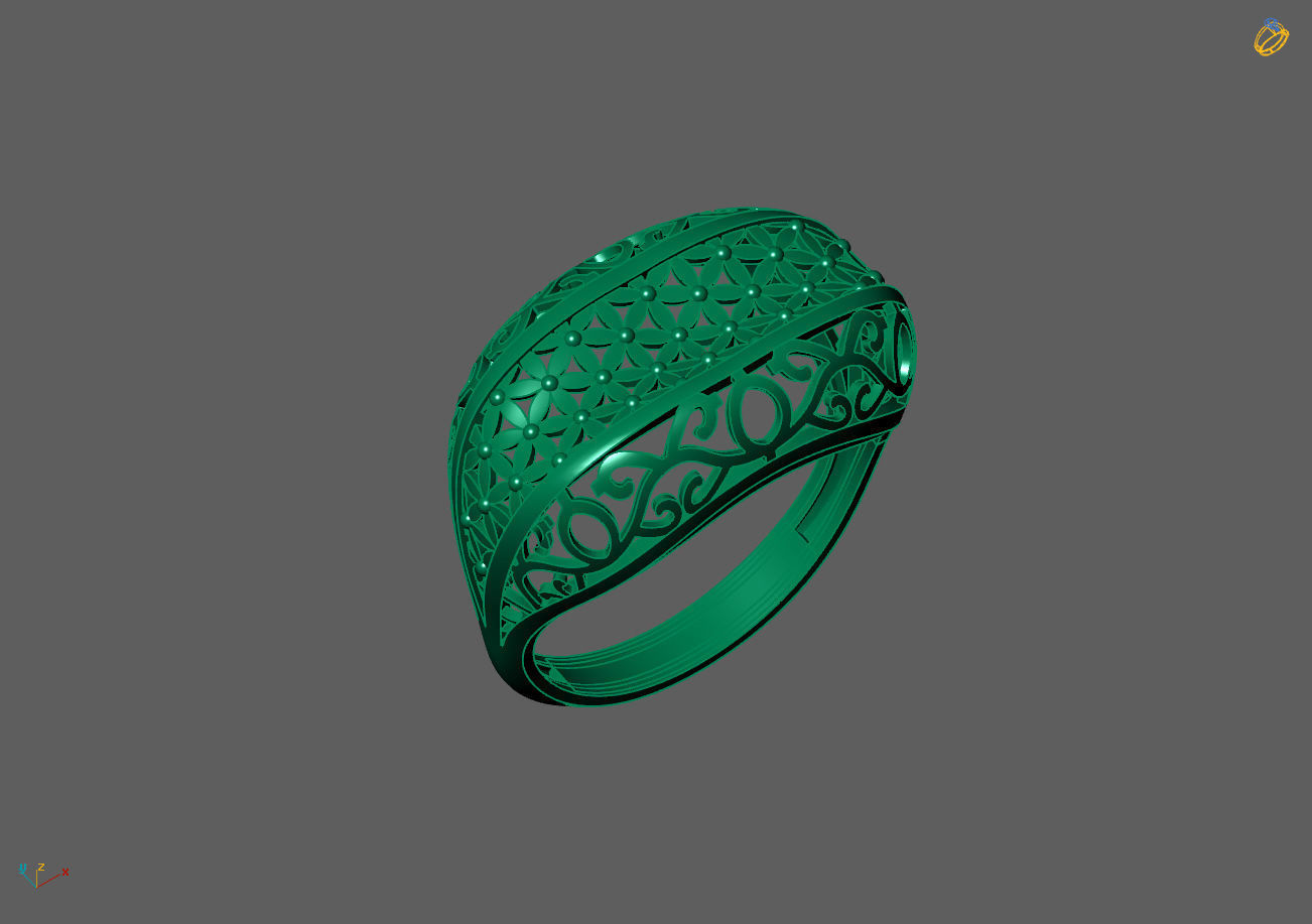 Plain Ring Women Ready STL 3DM Models Womens Rings 3D models 3D print model_4