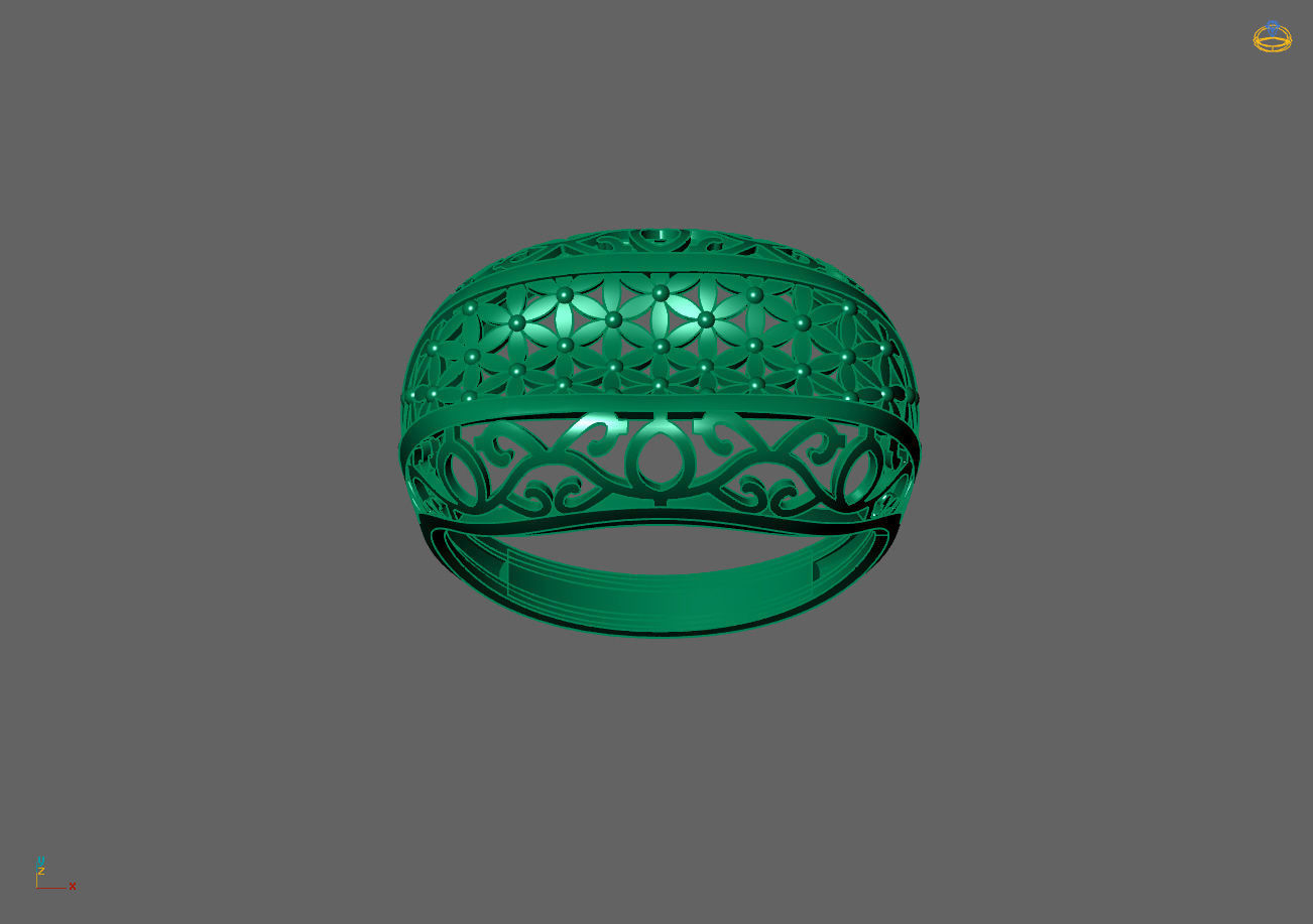 Plain Ring Women Ready STL 3DM Models Womens Rings 3D models 3D print model_2