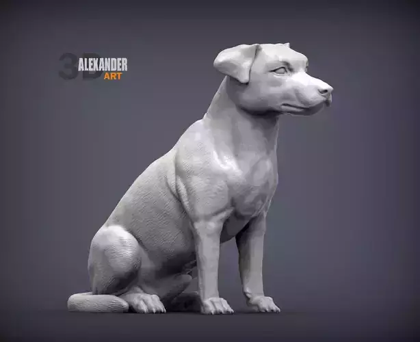 Jack Russell 3D print model