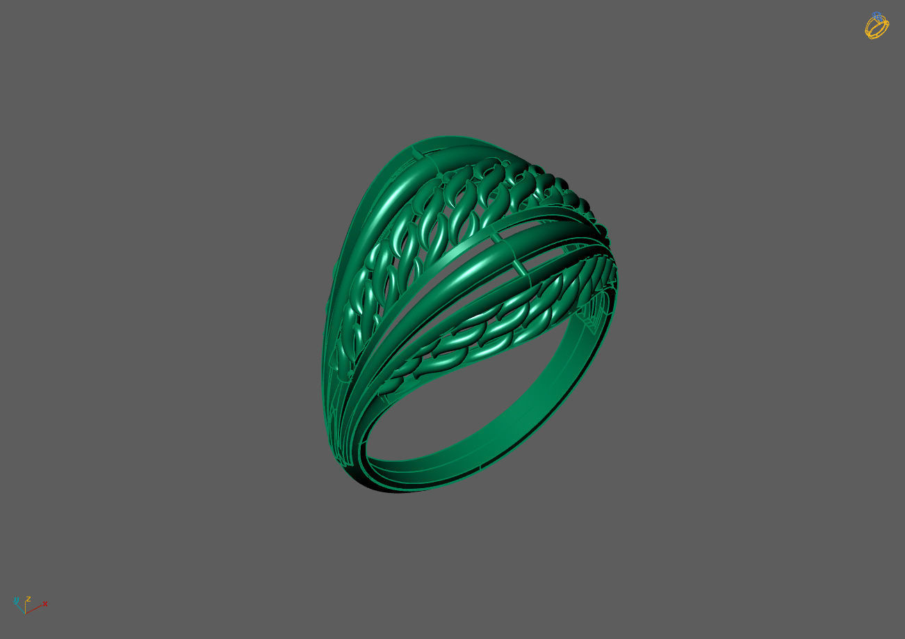 Plain Ring Women Ready STL 3DM Models Womens Rings 3D models 3D print model_1