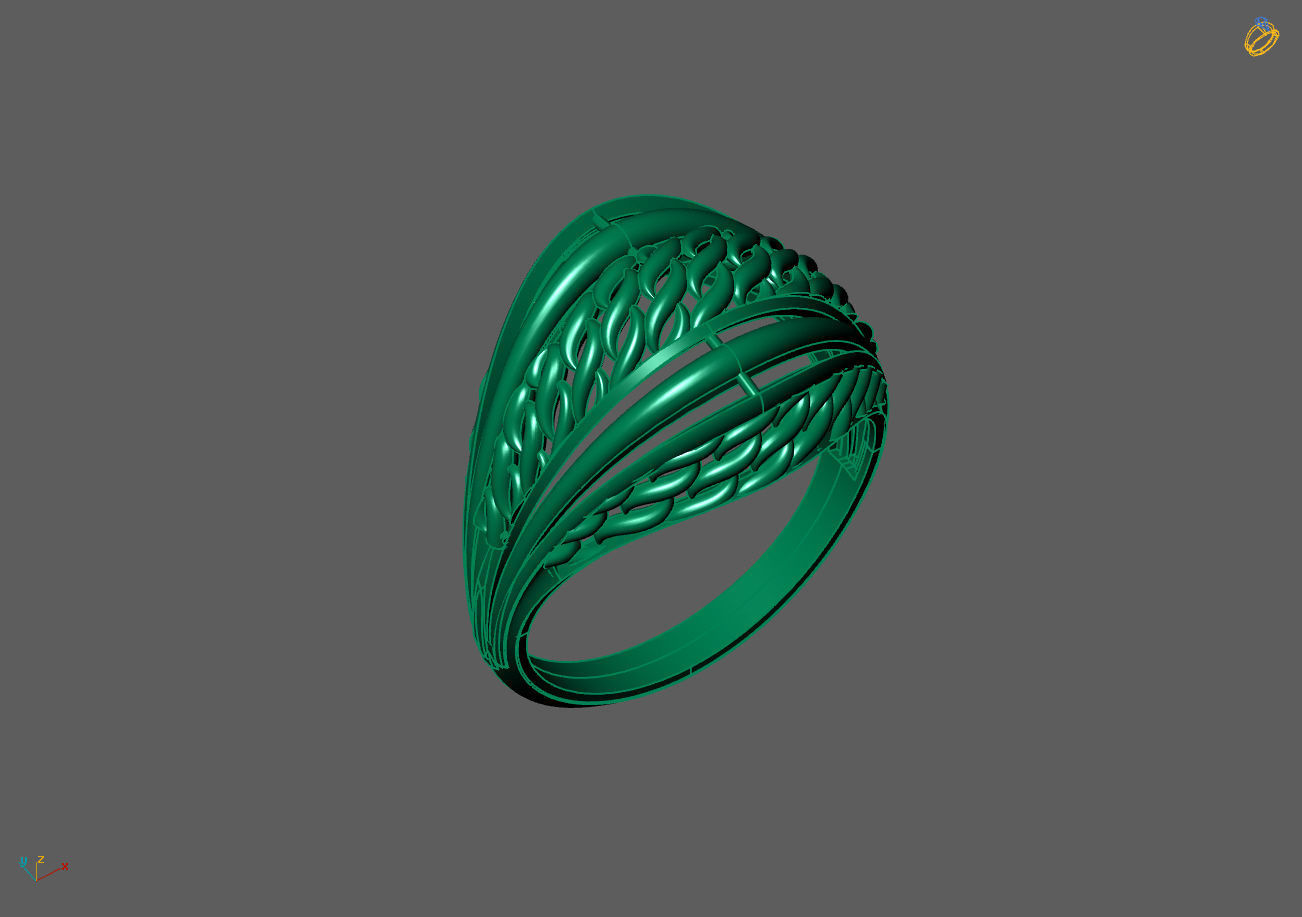 Plain Ring Women Ready STL 3DM Models Womens Rings 3D models 3D print model_4
