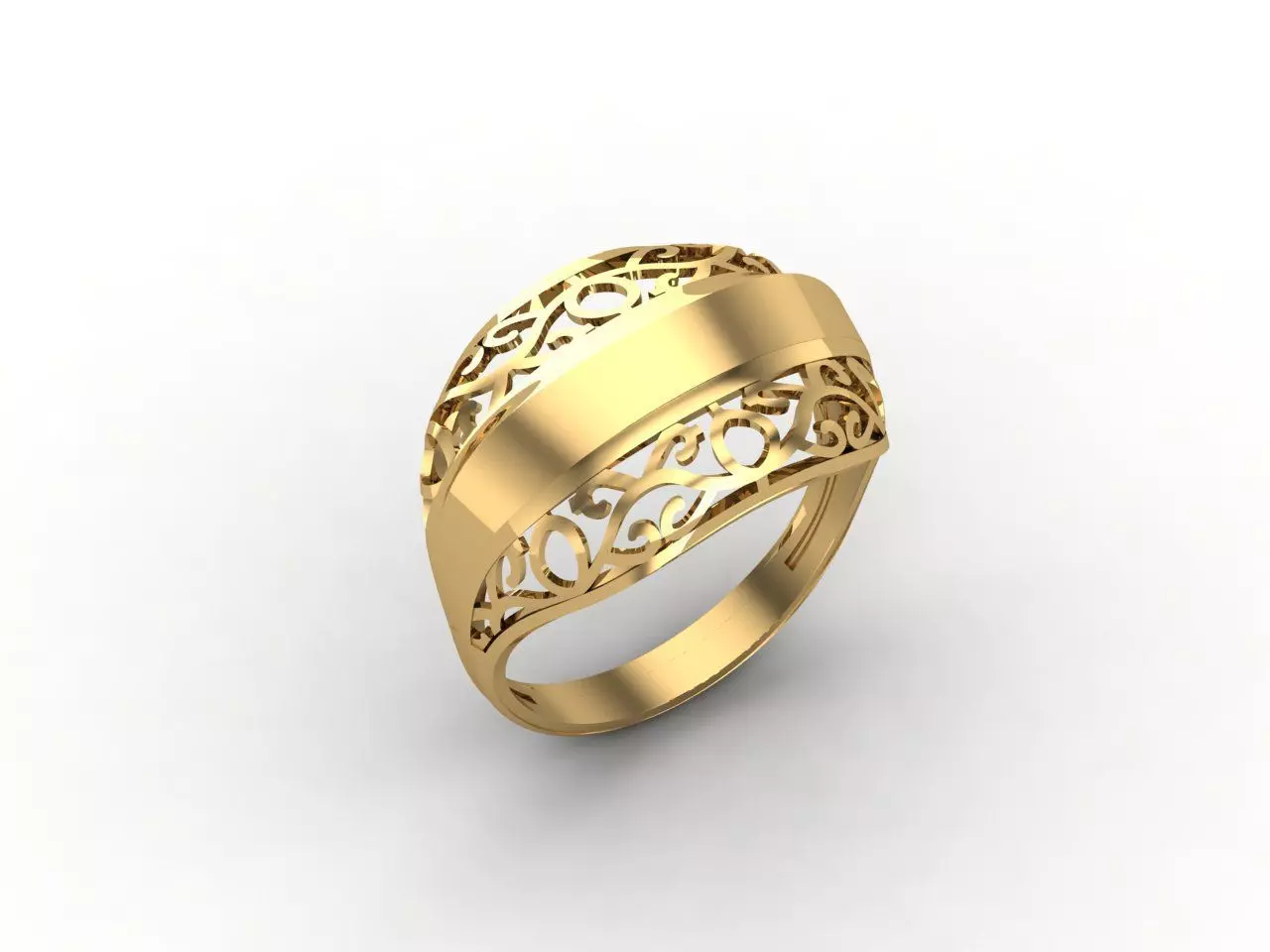 Plain Ring Women Ready STL 3DM Models Womens Rings 3D models 3D print model_0