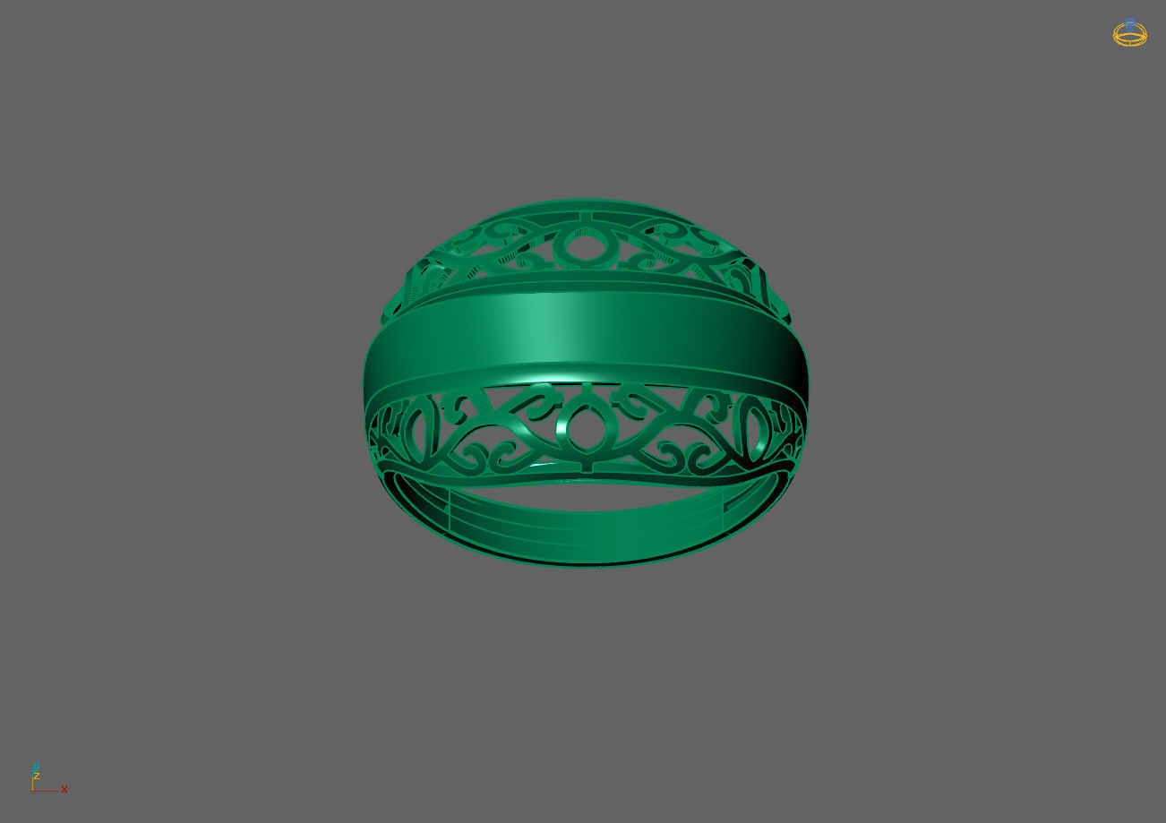 Plain Ring Women Ready STL 3DM Models Womens Rings 3D models 3D print model_2