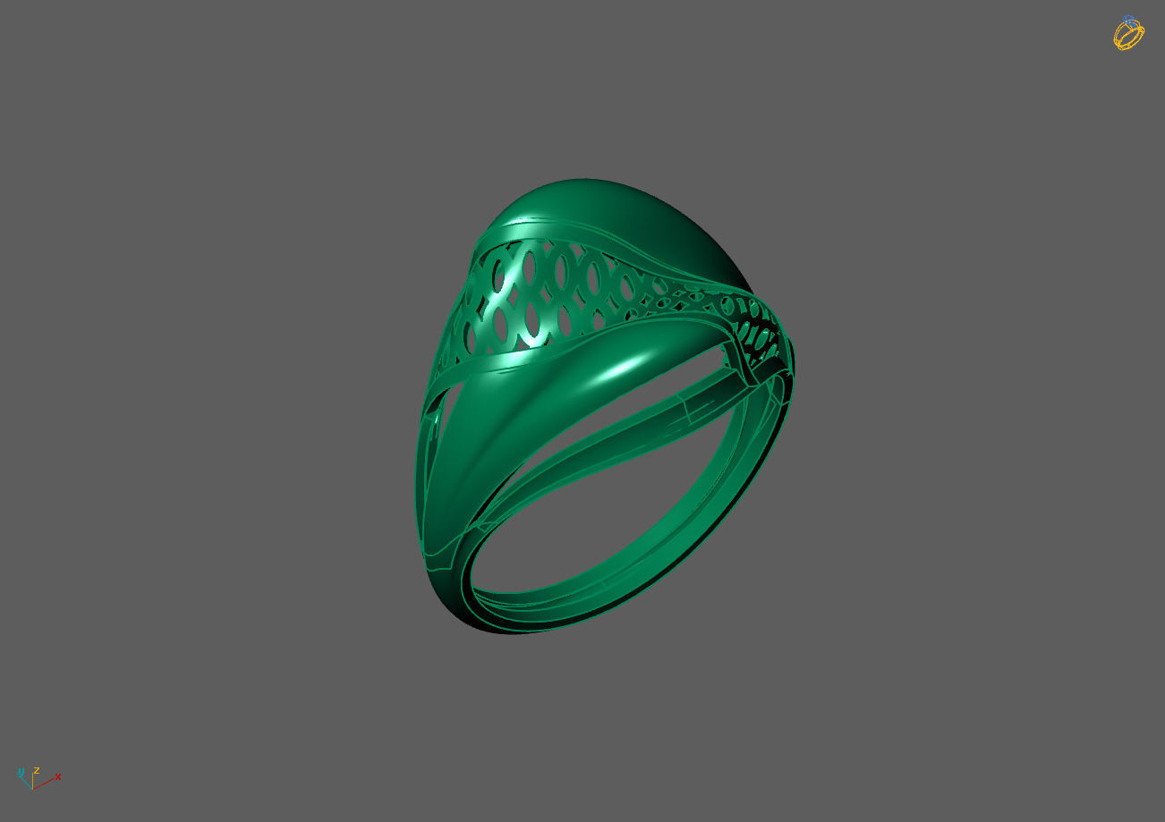 Plain Ring Women Ready STL 3DM Models Womens Rings 3D models 3D print model_4