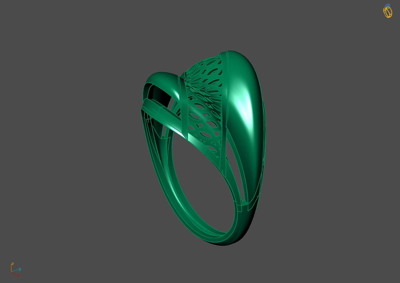 Plain Ring Women Ready STL 3DM Models Womens Rings 3D models 3D print model_3
