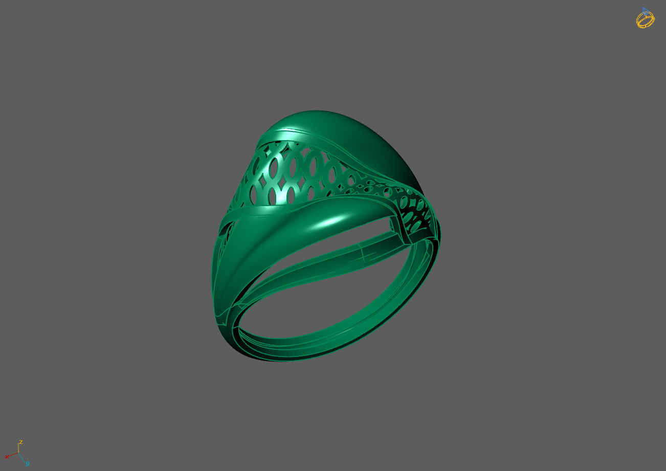 Plain Ring Women Ready STL 3DM Models Womens Rings 3D models 3D print model_1