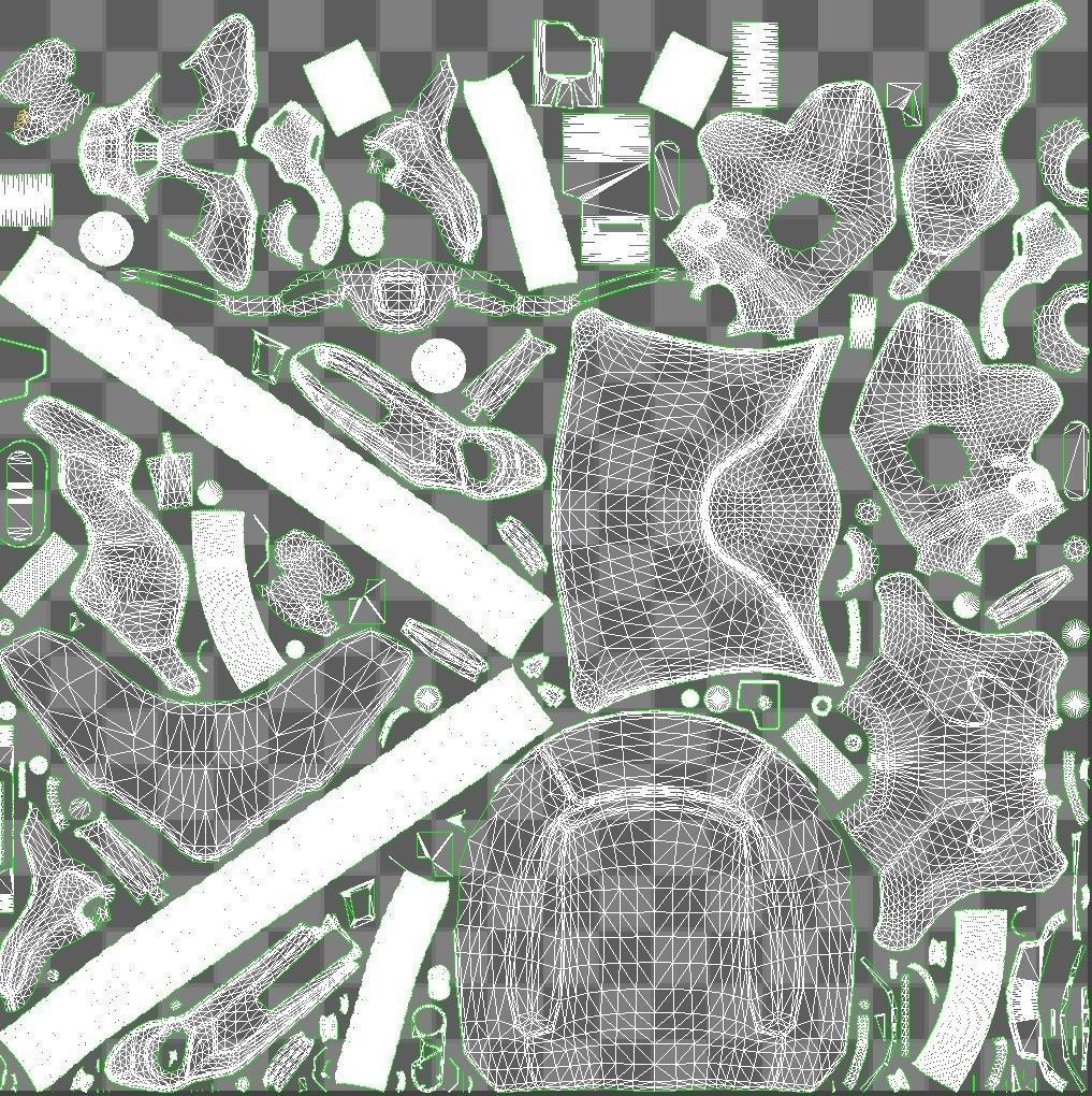 SciFi Helmet 5 version set 3D model_47