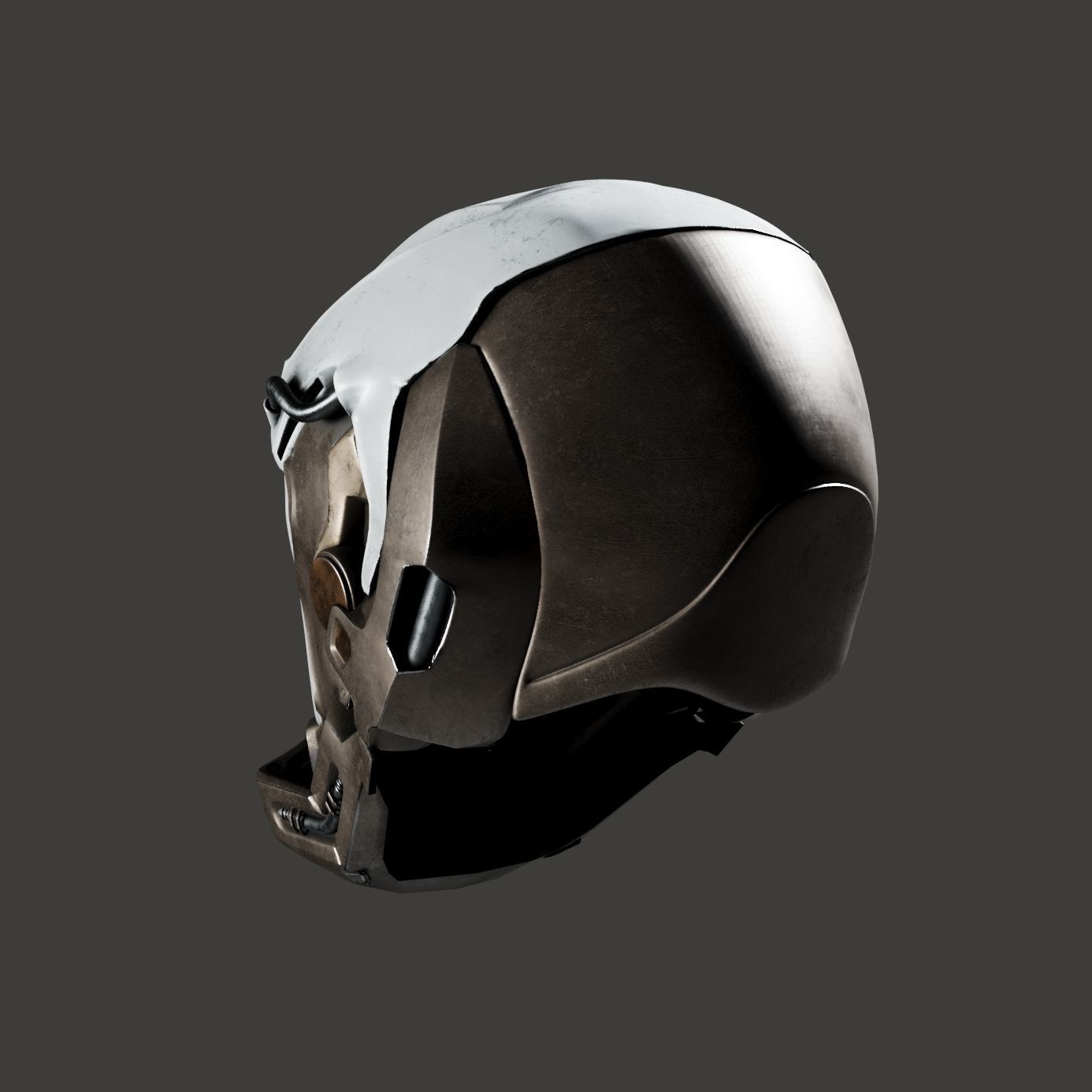 SciFi Helmet 5 version set 3D model_17