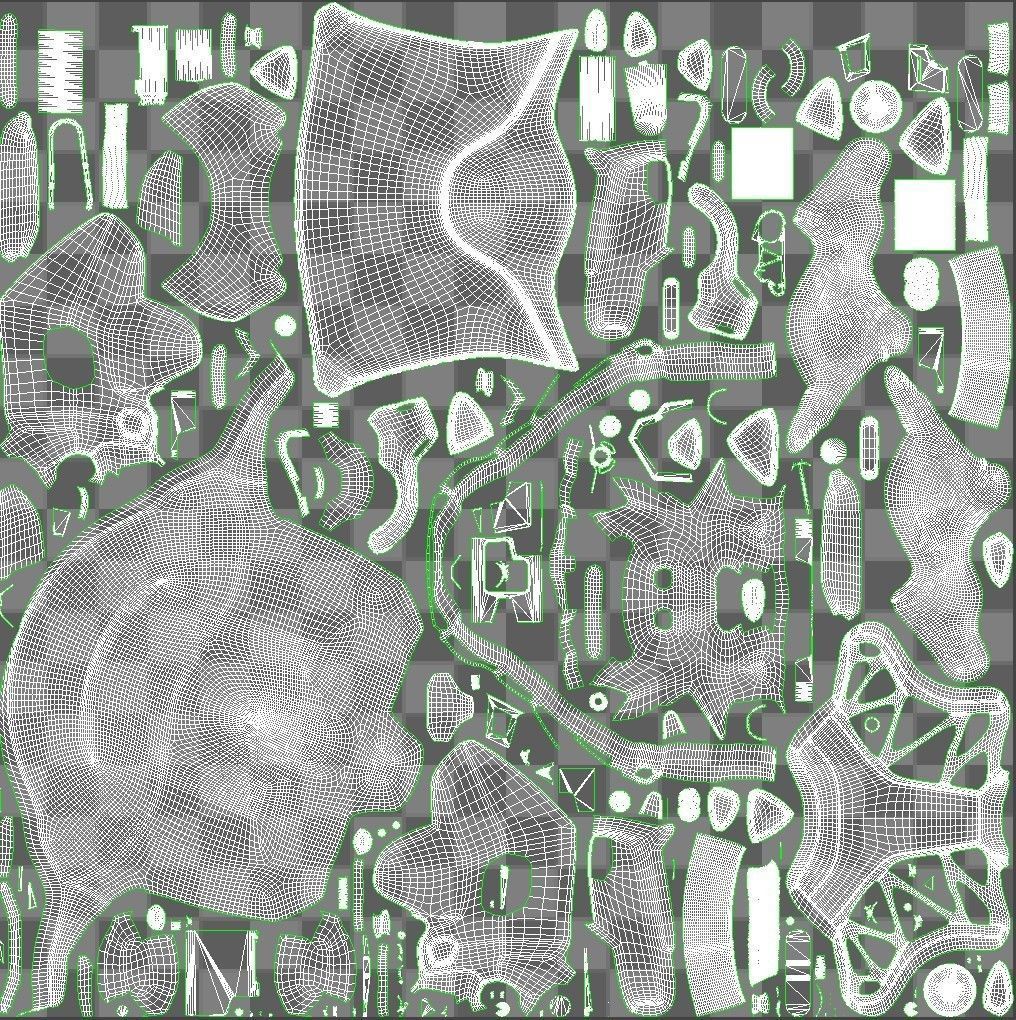 SciFi Helmet 5 version set 3D model_45