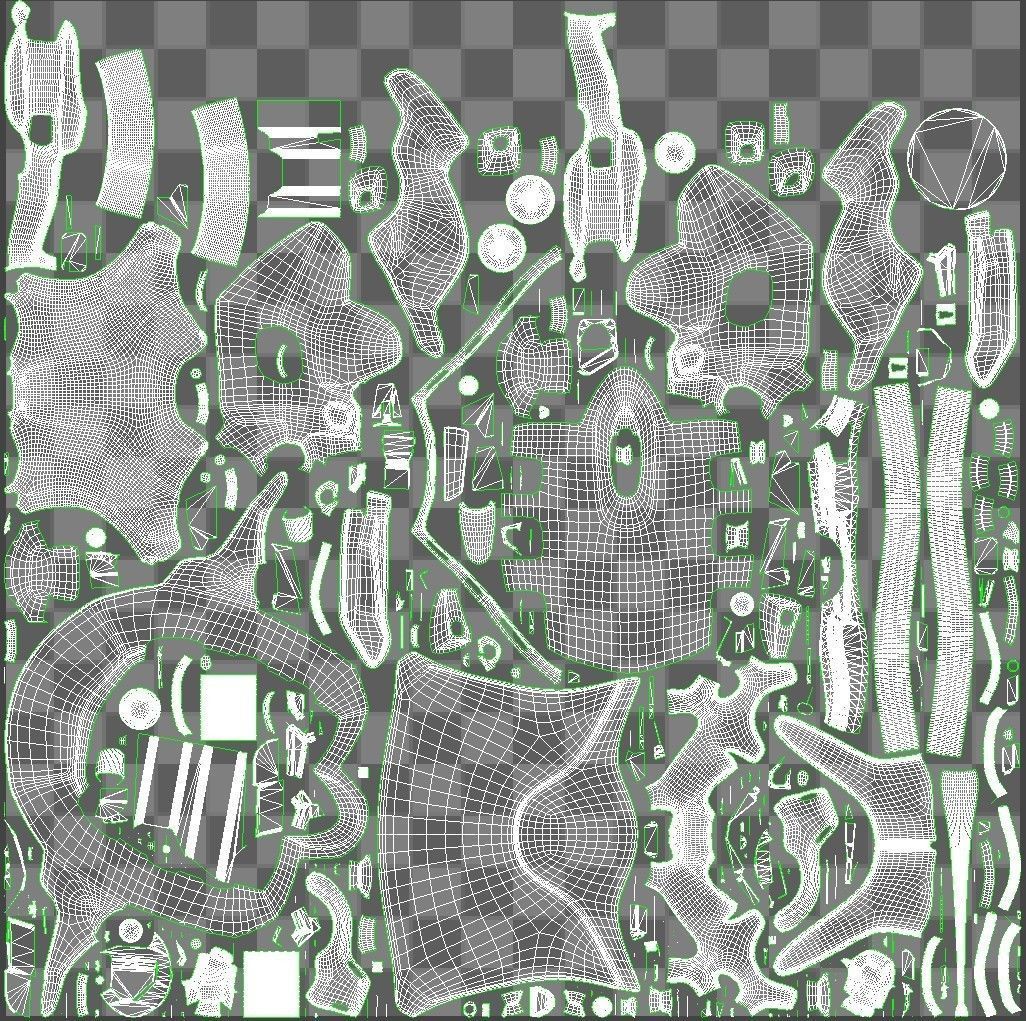 SciFi Helmet 5 version set 3D model_46