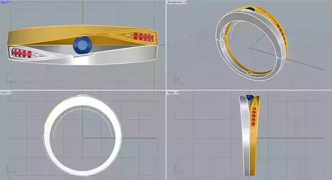 Men ring college ring set diamonds