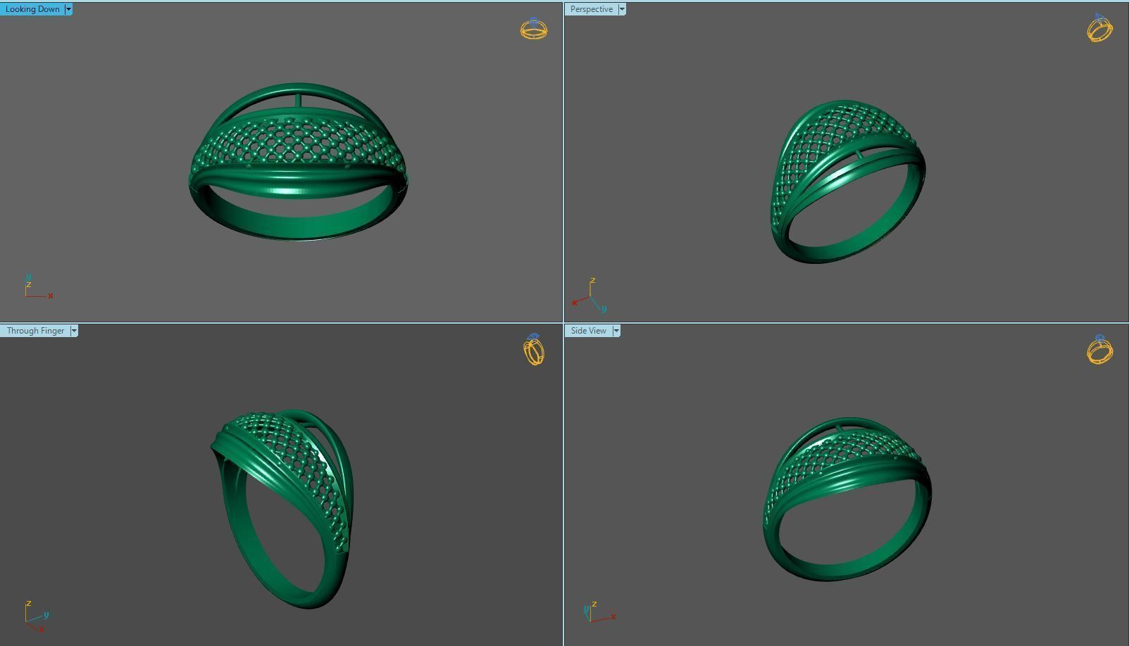Plain Ring Women Ready STL 3DM Models Womens Rings 3D models 3D print model_6