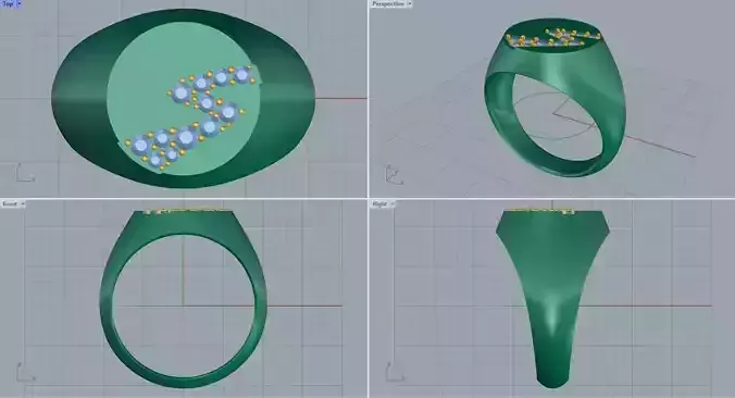 Men ring college ring set diamonds