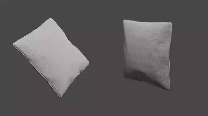 Classic White Pillow Textured