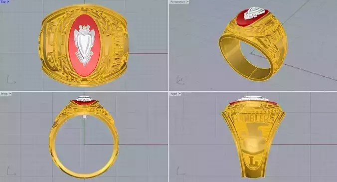 Men ring college ring set diamonds