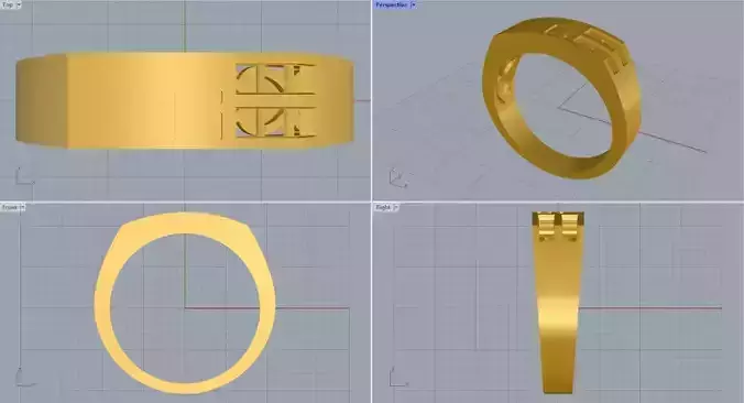 Men ring college ring set diamonds