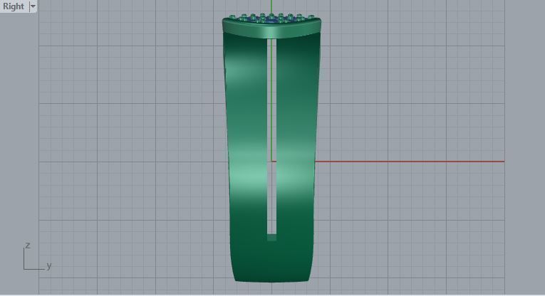 Men ring college ring set diamonds 3D print model_5