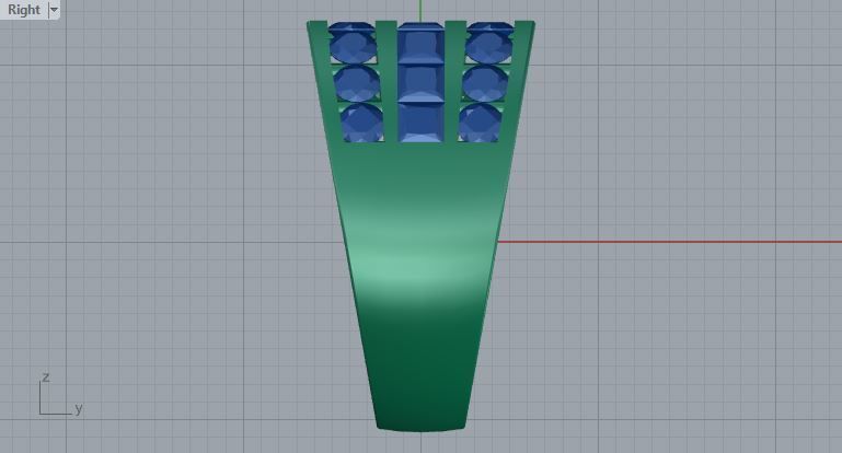 Men ring college ring set diamonds 3D print model_5