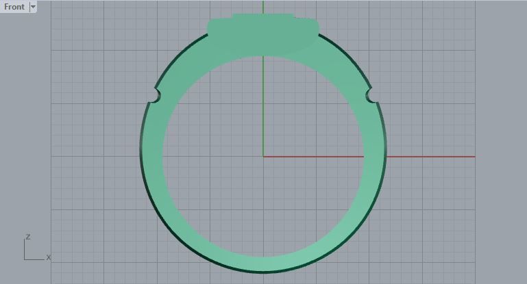 Men ring college ring set diamonds 3D print model_4