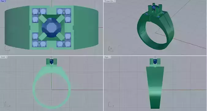 Men ring college ring set diamonds