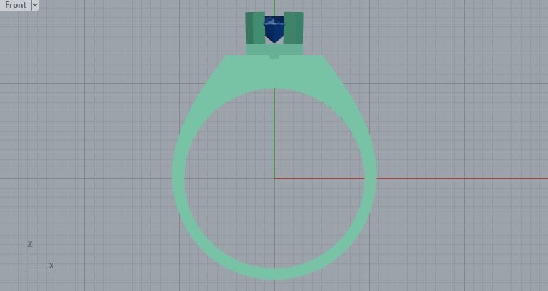 Men ring college ring set diamonds 3D print model_4