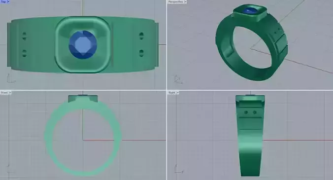 Men ring college ring set diamonds