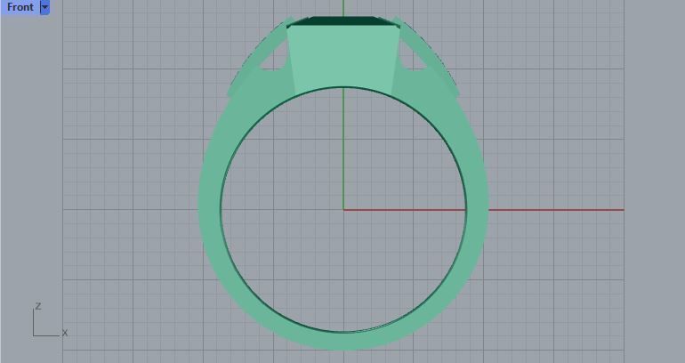 Men ring college ring set diamonds 3D print model_4